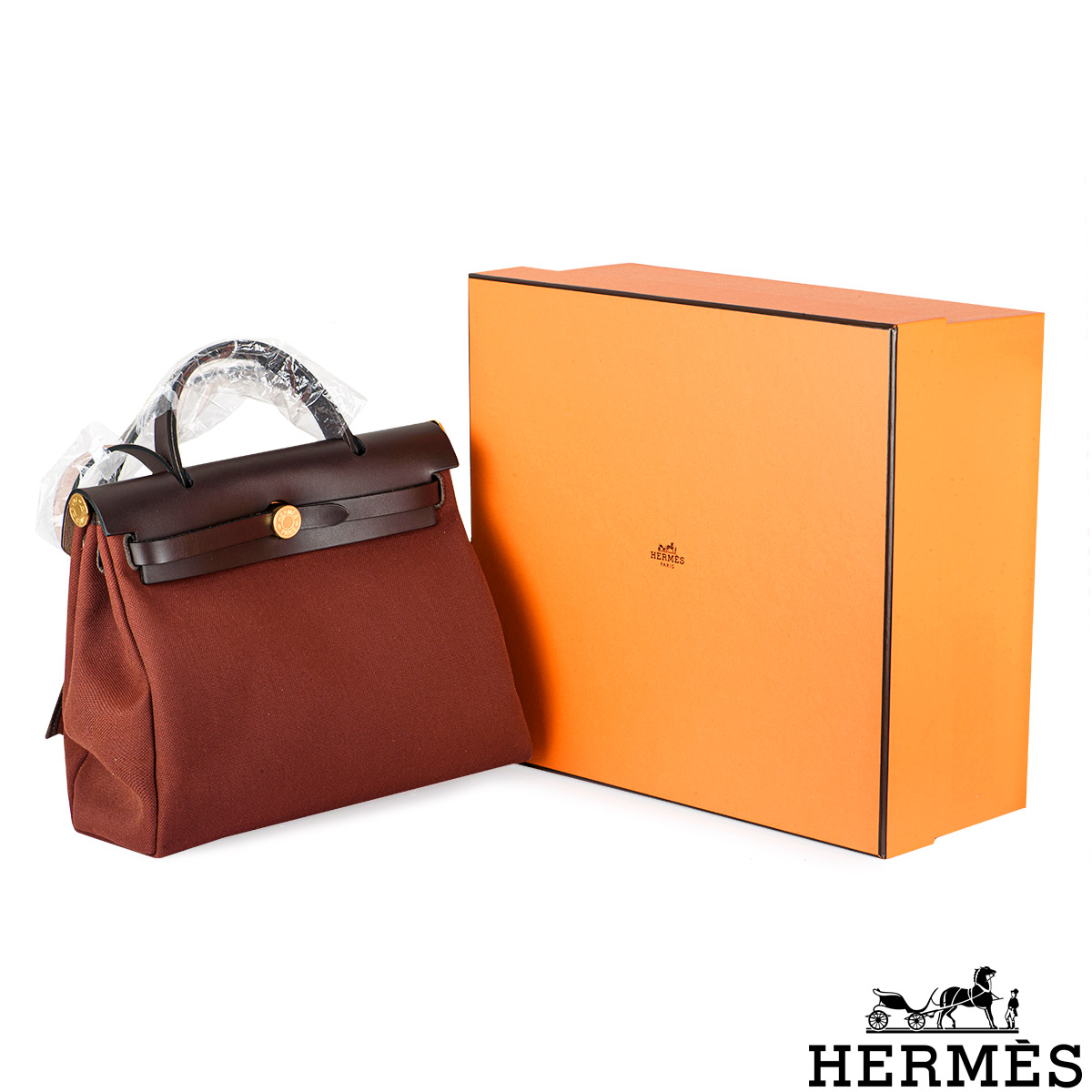 Hermes Herbag Zip 31 PM Rouge H Ebene